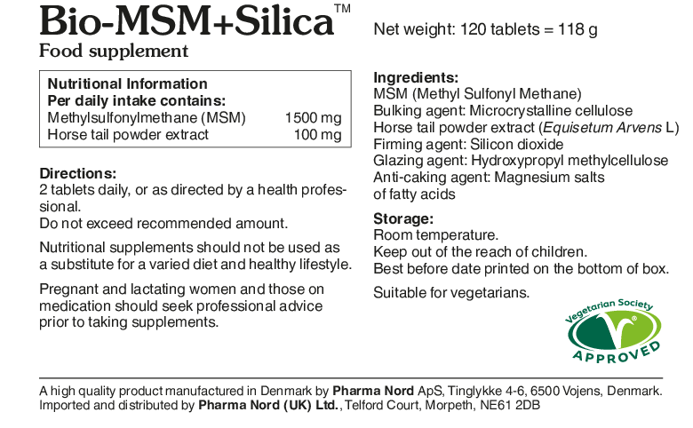 Bio-MSM + Silica 750mg