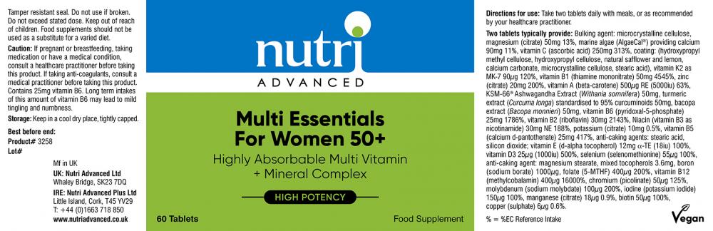 Multi Essentials for Women 50+