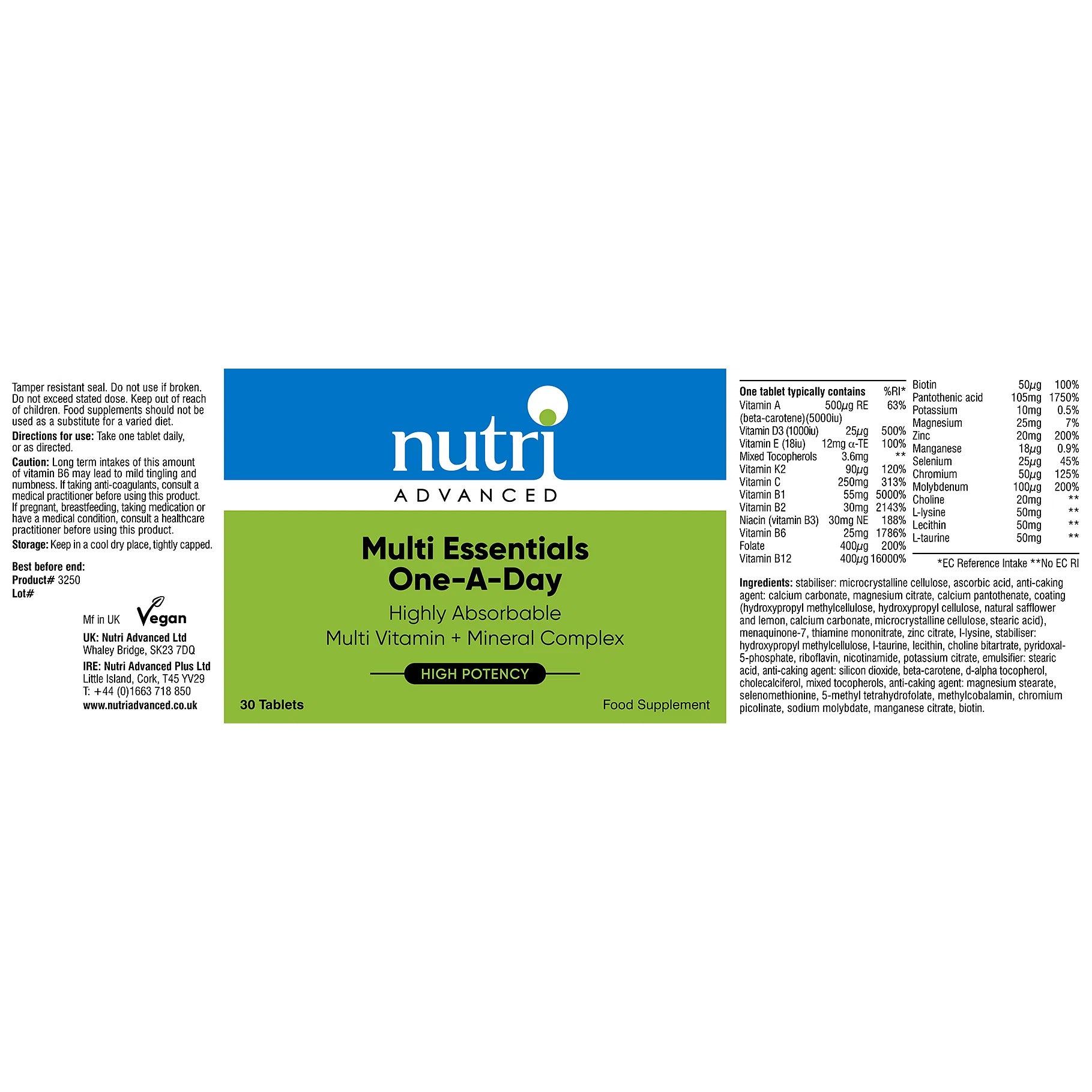 Multi Essentials One A Day Multivitamin