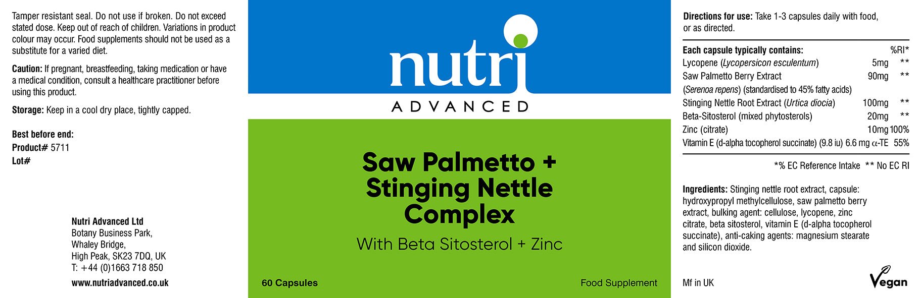 Saw Palmetto & Stinging Nettle Complex